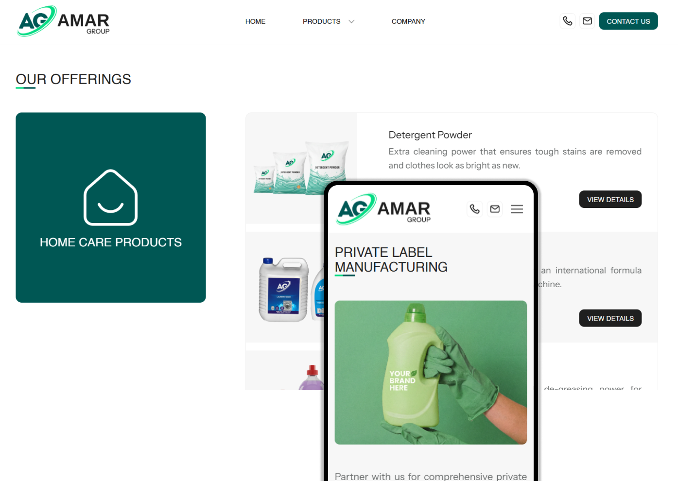 Amar Group Global website