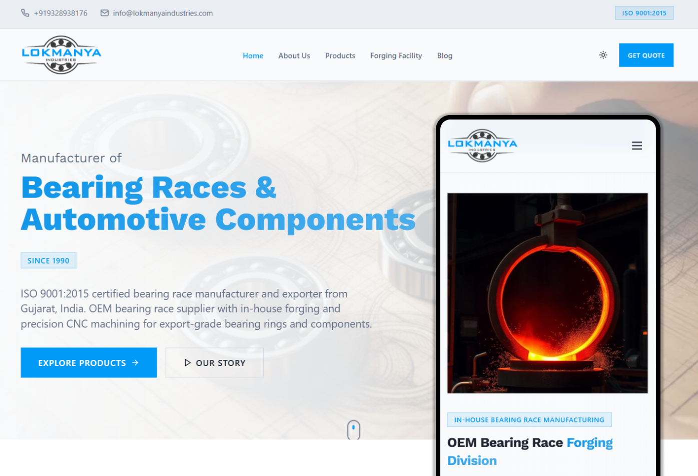 Lokmanya Industries precision engineering website
