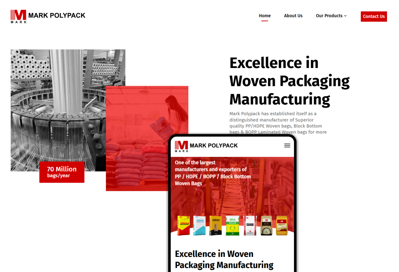 Mark Polypack website homepage